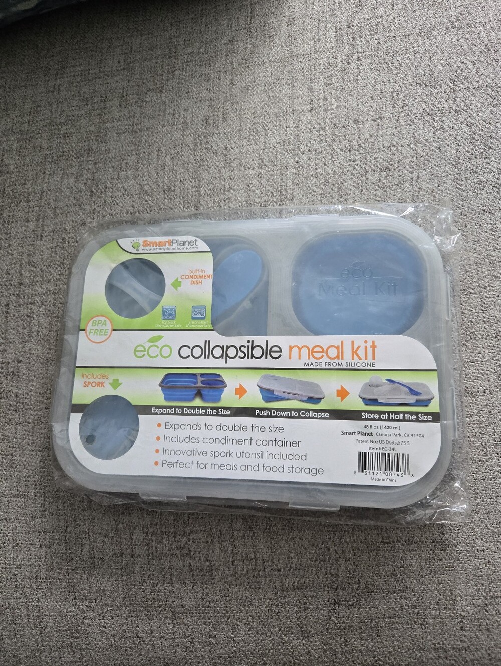 Eco Collapsible Meal Kit - Blue